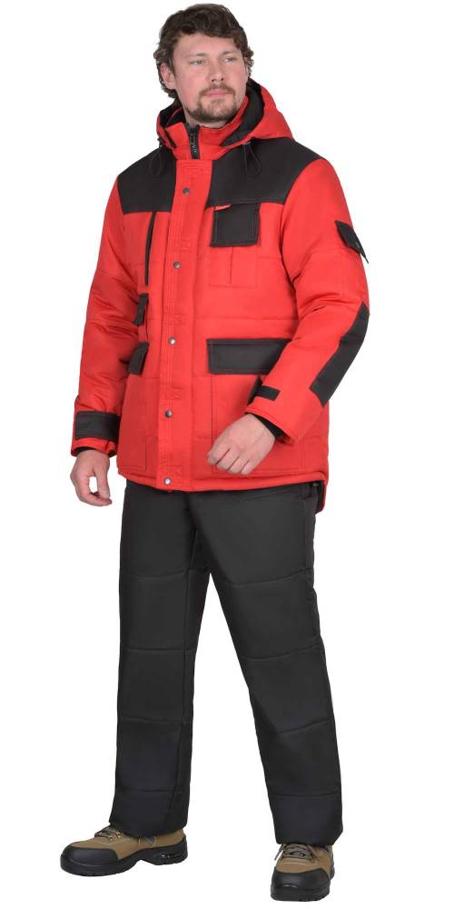 Куртка зимняя 5501 красная Таслан ВО (арт.с-131512)