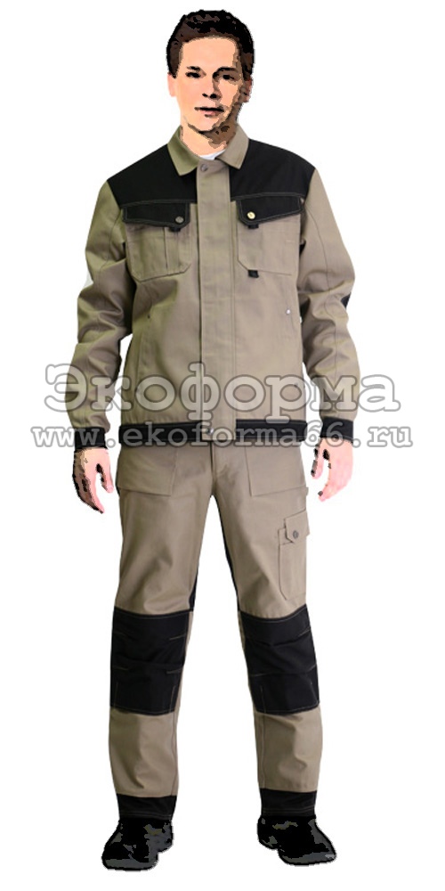 Костюм рабочий Вест-Ворк куртка/брюки оливковый тк.Смесовая (арт. с-108002)