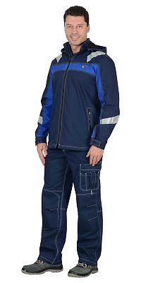Костюм рабочий Сидней куртка/брюки синий/васильковый тк.Смесовая (арт.с-108109)