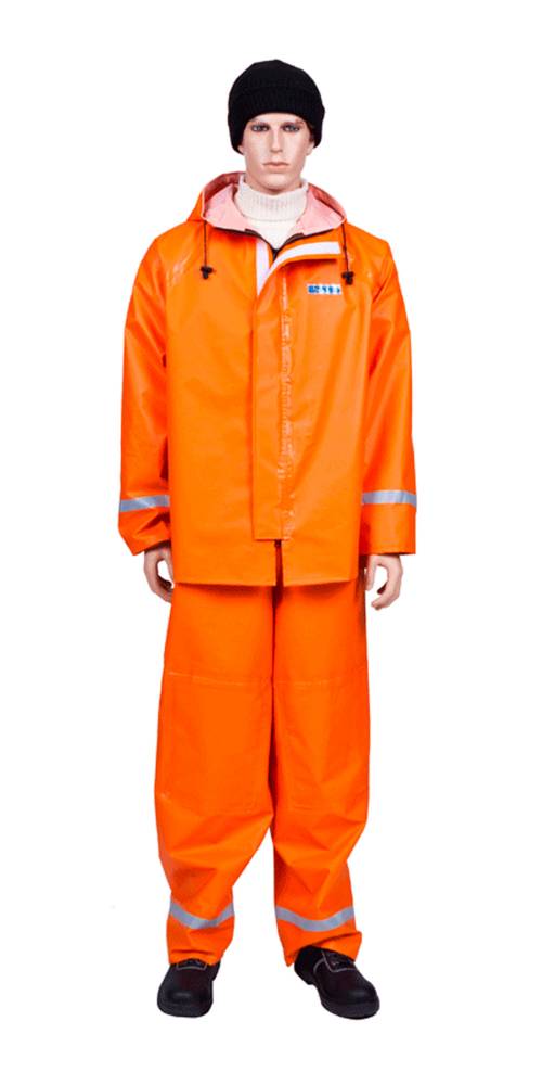 Комплект влагозащитный Fisherman`s WPL куртка/полукомбинезон оранжевый 500 гр/м2 (арт.с-02930)