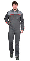 Костюм рабочий Фаворит куртка/брюки серый тк.Смесовая (арт.с-04027)