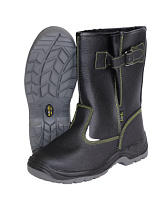 Сапоги зимние кожаные Профи ПУ/ПУ искусственный мех (арт.с-00045)
