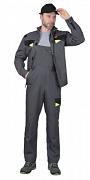 Комплект рабочий Ховард куртка/полукомбинезон серый тк.Смесовая (арт.с-108127)