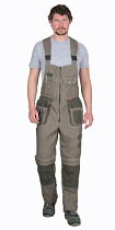 Полукомбинезон рабочий Токио песочный/хаки 100% х/б (арт.с-107649)