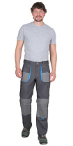 Брюки рабочие Двин серый/голубой тк.Смесовая (арт. с-121866)