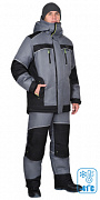 Костюм зимний Арктика куртка/брюки серый/черный тк. мембрана (арт.с-155225)