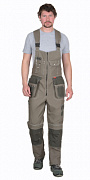 Полукомбинезон рабочий Токио песочный/хаки 100% х/б (арт.с-107649)