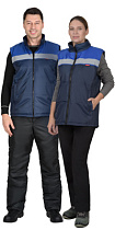 Жилет утепленный Экспресс синий (арт.с-103990)