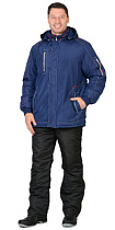 Куртка зимняя Алекс синяя 100% п/э (арт.с- 02933)