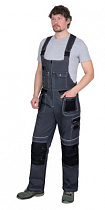 Полукомбинезон рабочий Престиж т.серый/черн. тк.Смесовая (арт.с-152100)