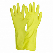 Перчатки хозяйственные латекс с хлопоковым напылением арт. 0001786