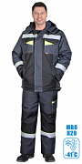Костюм зимний  Ховард муж.серый/черный  тк Мембрана 4 климат (арт.с-153983)