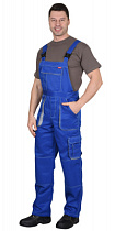 Полукомбинезон рабочий Crown васильковый тк.Смесовая (арт.с-102386)