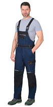 Полукомбинезон рабочий Шатл-Росс синий/черный тк.Смесовая (арт.с-133676)