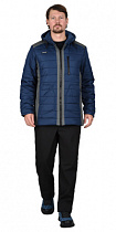 Куртка зимняя  УРБАН синяя с серым с-149995