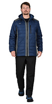 Куртка зимняя  УРБАН синяя с серым с-149995