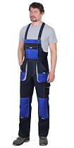*Полукомбинезон рабочий Двин синий/васильковый тк.Смесовая (арт.с-141365)