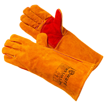 Краги Сибирь 40СМ  пятипалые спилк усил. (нить кевлар) (арт XY240) LONG